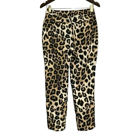 Banana Republic Skinny Pants Women Sz XS Leopard Snake Skin Gothic Goth Elastic - Picture 2 of 12